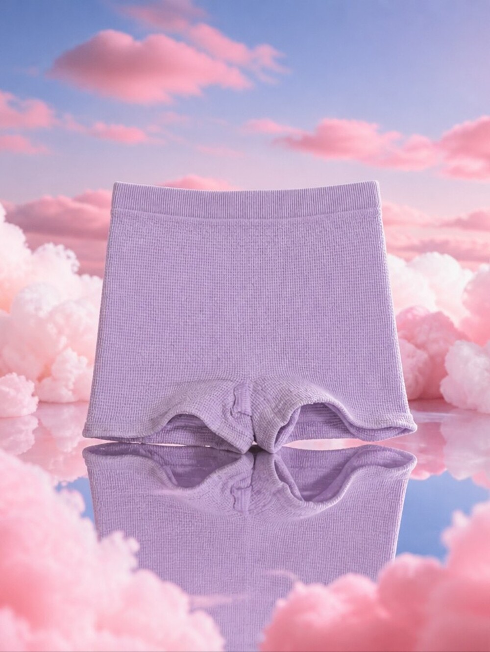 Intimately Lavender Purple Textured Waffle Knit Shorts